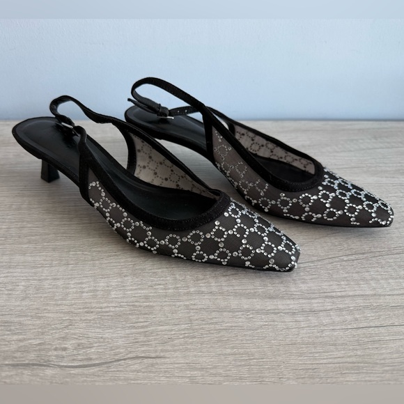 INC International Concepts Shoes - I.N.C. International Concepts Women's Black Mid Heel Slingback Pumps Size 6